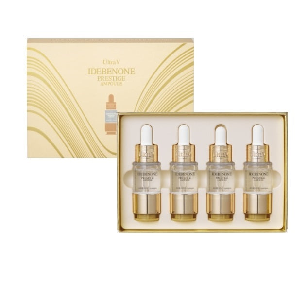 DDK Ultra V Idebenone Prestige Ampoule (4ea/1box) 艾地苯黃金美肌精華加強版